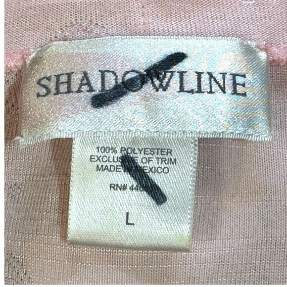 Shadowline Womens Pink Polyester Nightgown L Breast Cancer Ribbon Robe Zip Up - Picture 3 of 4